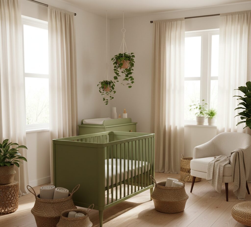Green Nursery Ideas for a Refreshing and Serene Baby Room