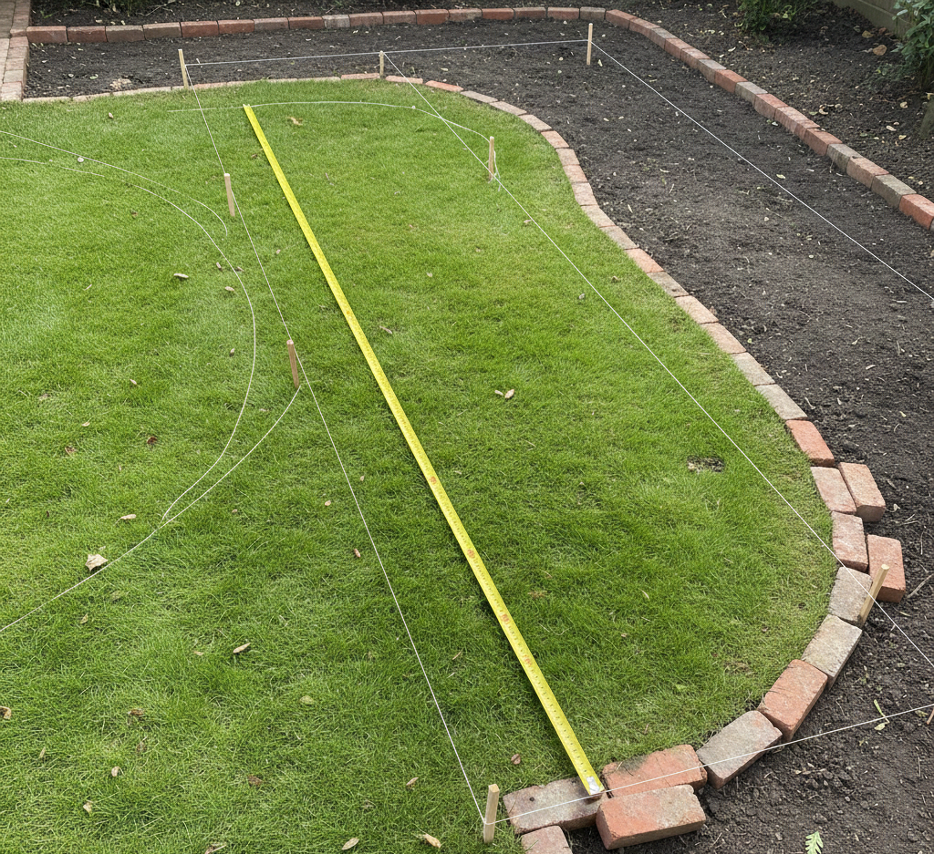 Lay Brick Border Garden Edging