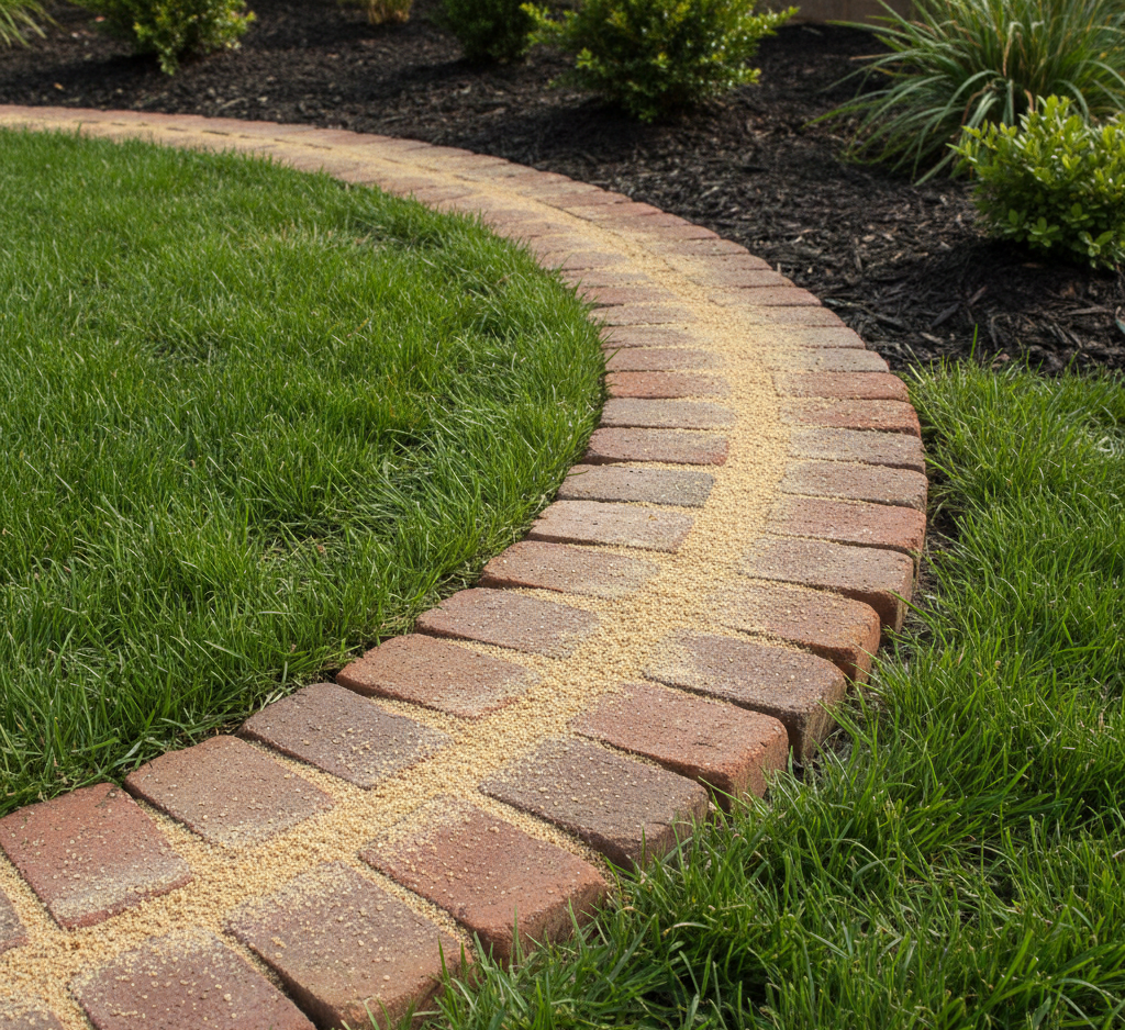 Lay Brick Border Garden Edging