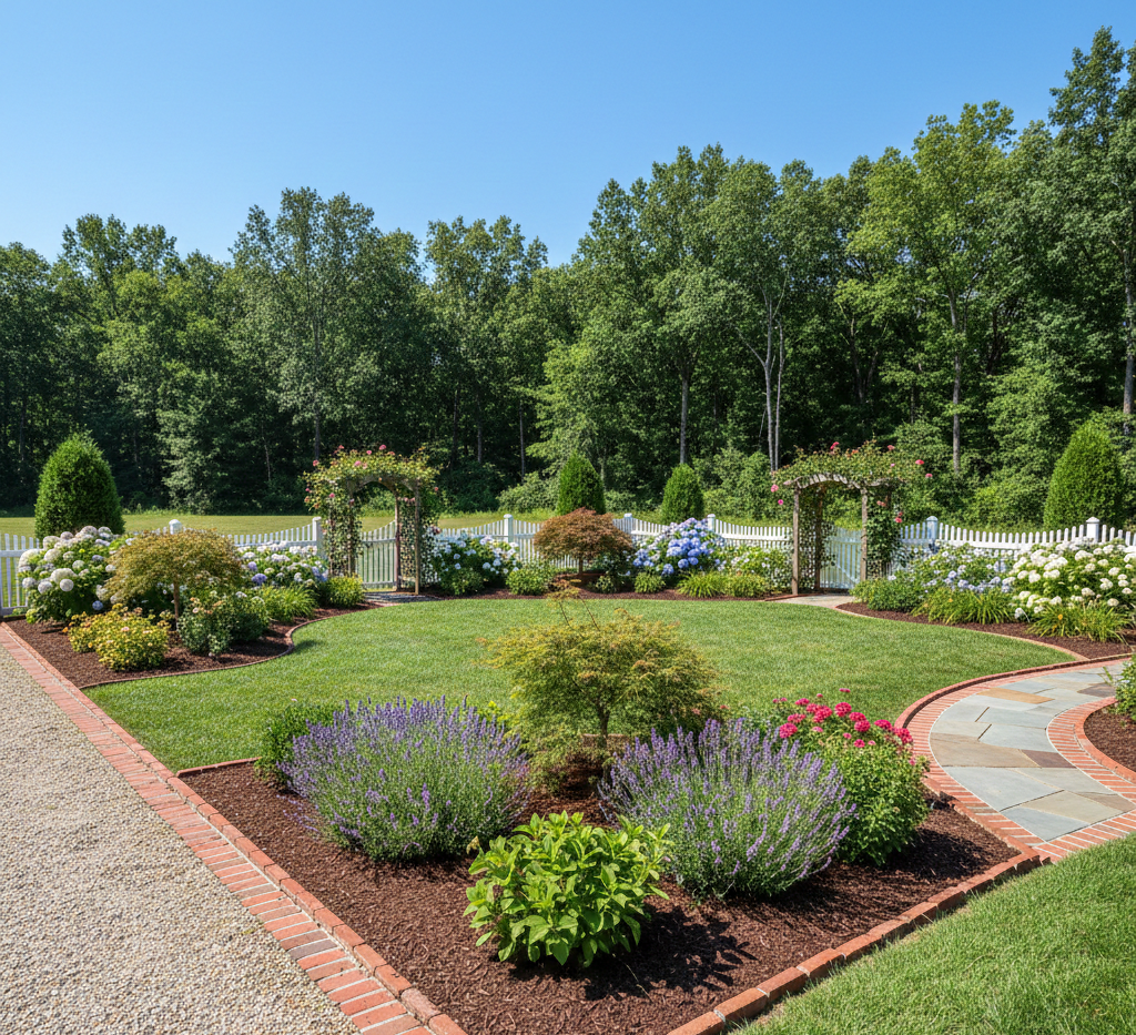 Lay Brick Border Garden Edging