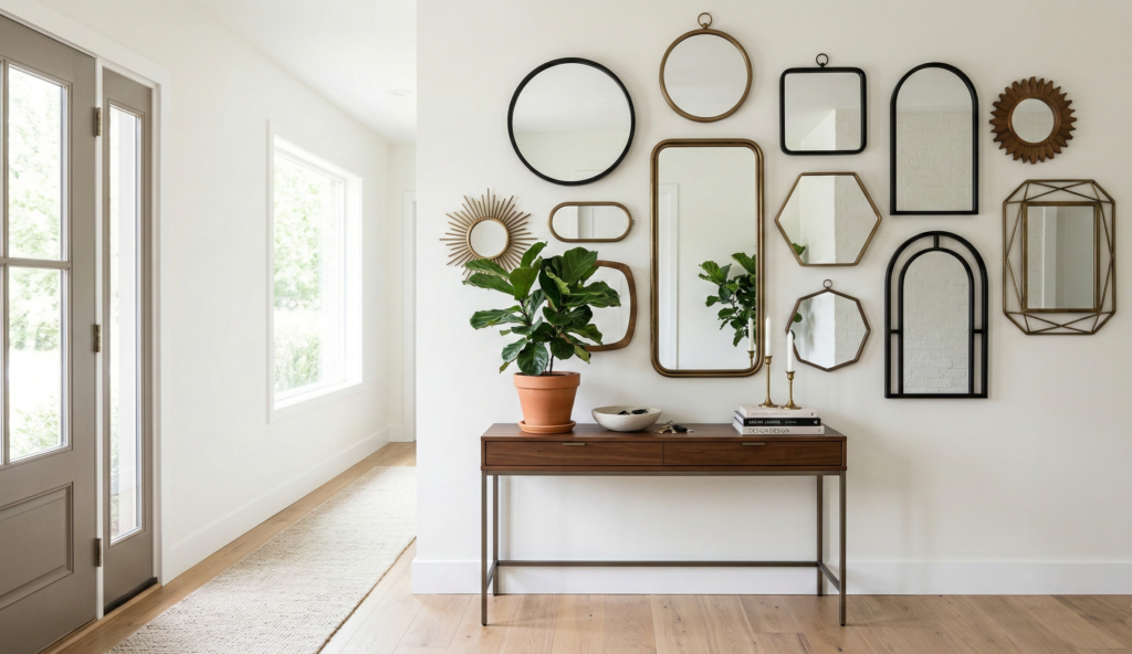 Use Mirrors to Decorate a Room