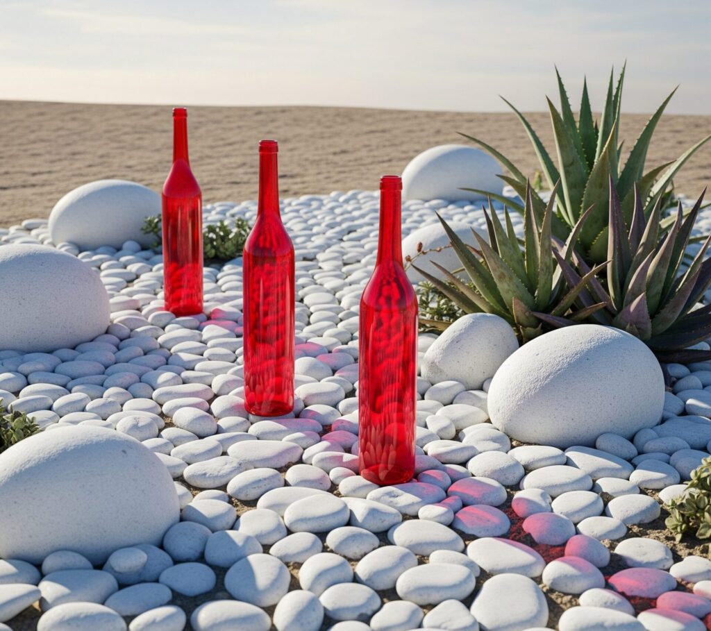 Glass Bottles In Your Garden