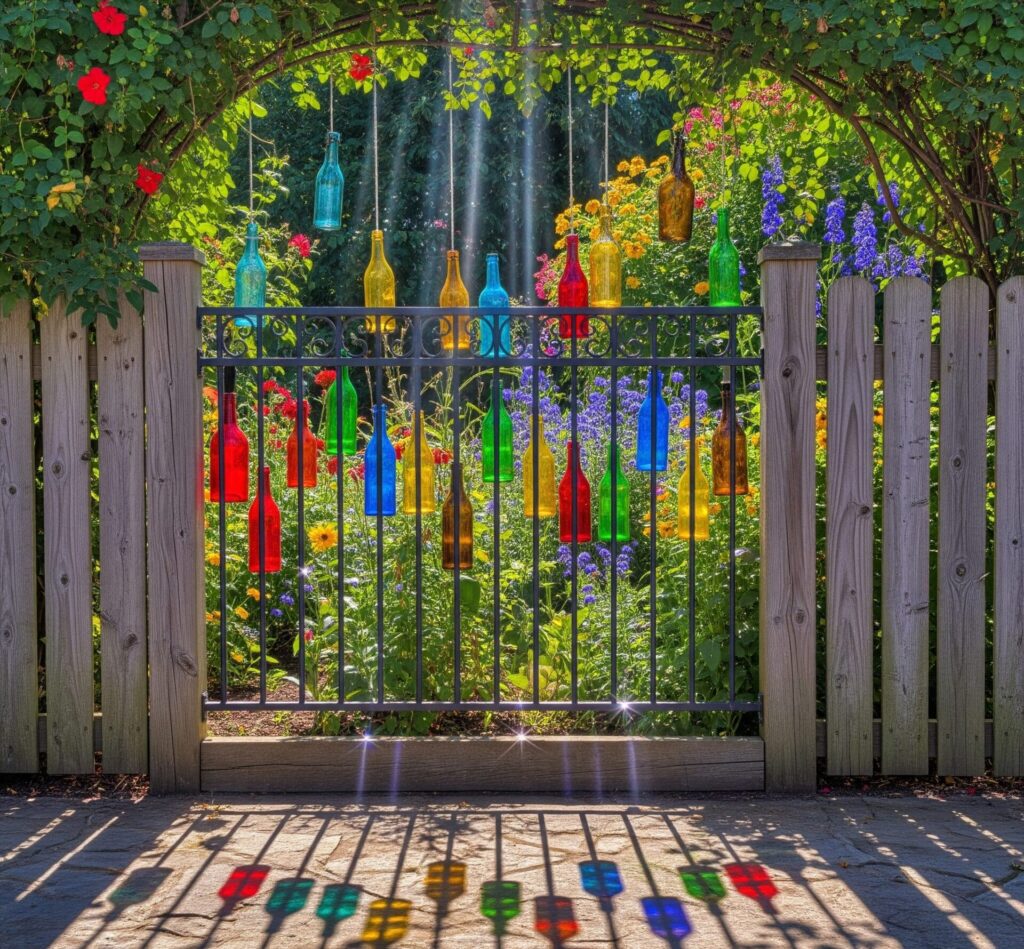 Glass Bottles In Your Garden