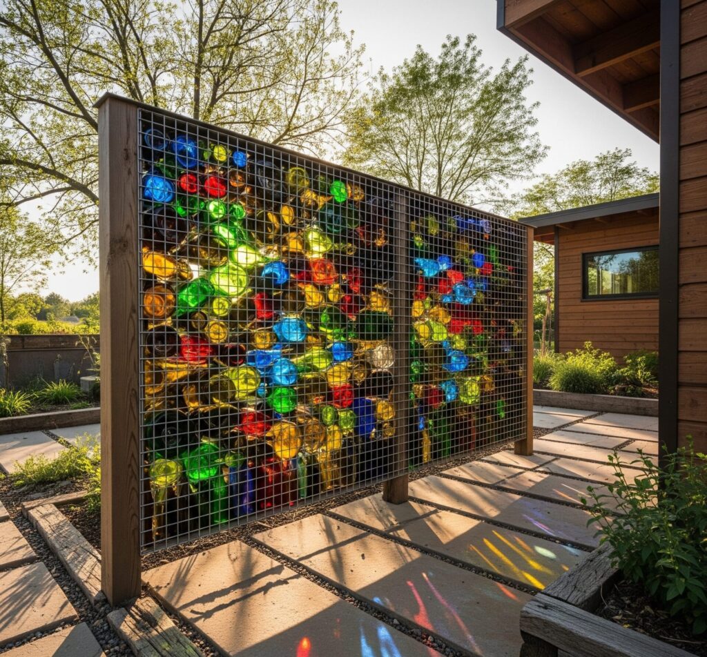 Glass Bottles In Your Garden