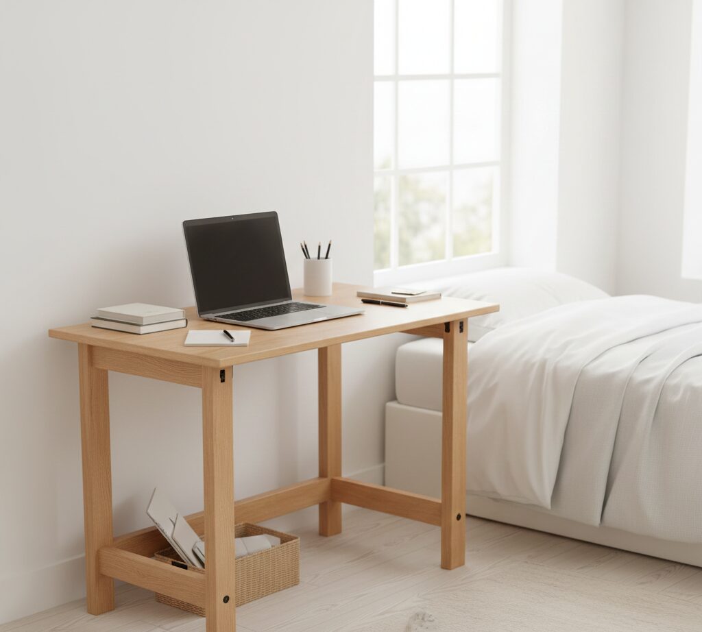 Bedroom With Study Table