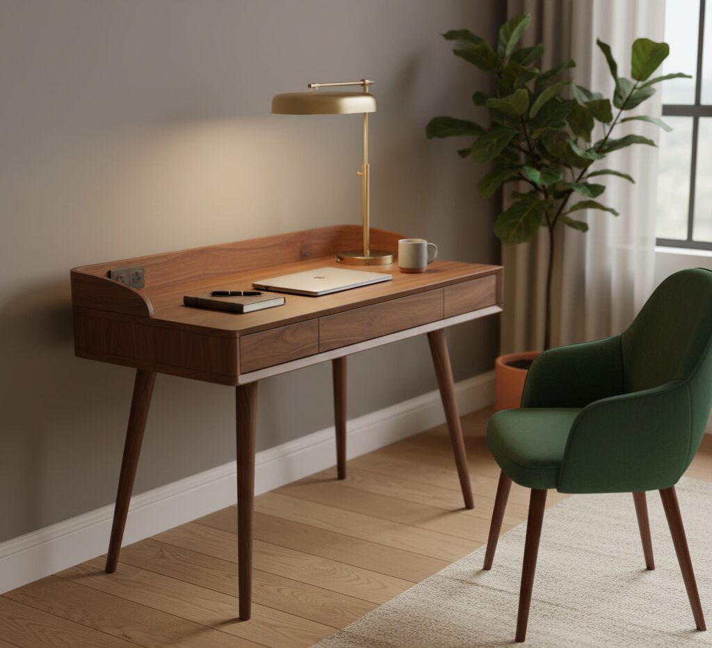 Bedroom With Study Table