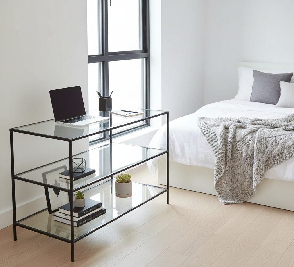 Bedroom With Study Table