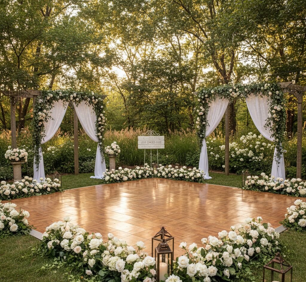 Budget-Friendly DIY Outdoor Wedding Dance Floor Ideas
