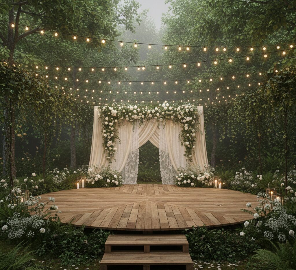 Budget-Friendly DIY Outdoor Wedding Dance Floor Ideas