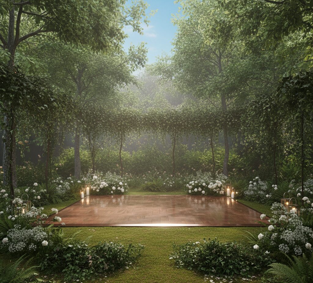 Budget-Friendly DIY Outdoor Wedding Dance Floor Ideas