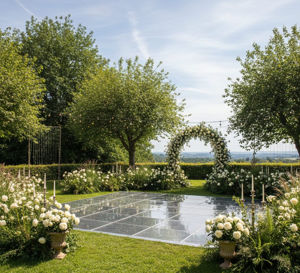 Budget-Friendly DIY Outdoor Wedding Dance Floor Ideas