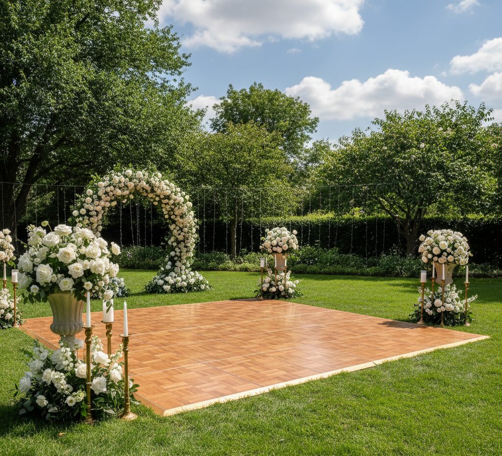 Budget-Friendly DIY Outdoor Wedding Dance Floor Ideas
