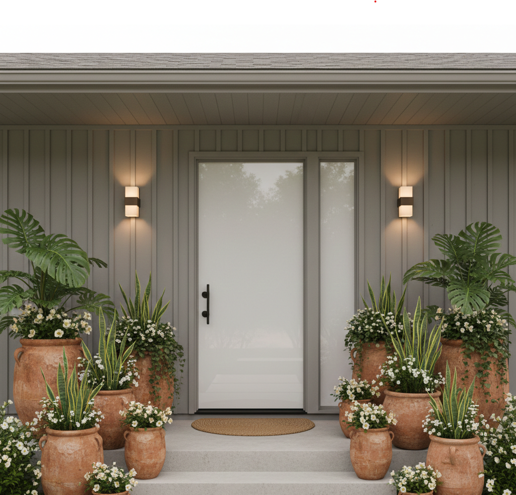 Front Porch Flower Ideas with Vibrant Colors