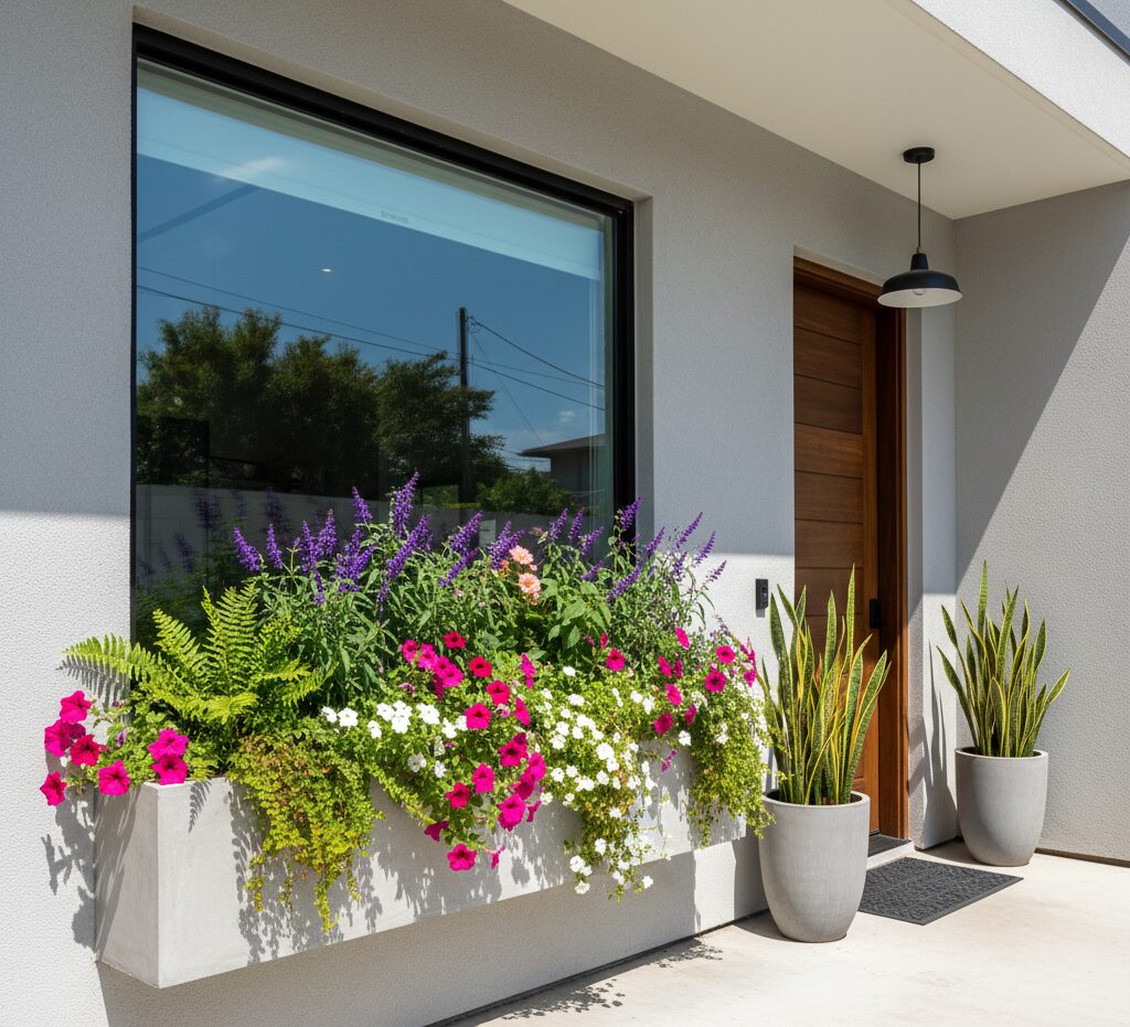 Front Porch Flower Ideas with Vibrant Colors