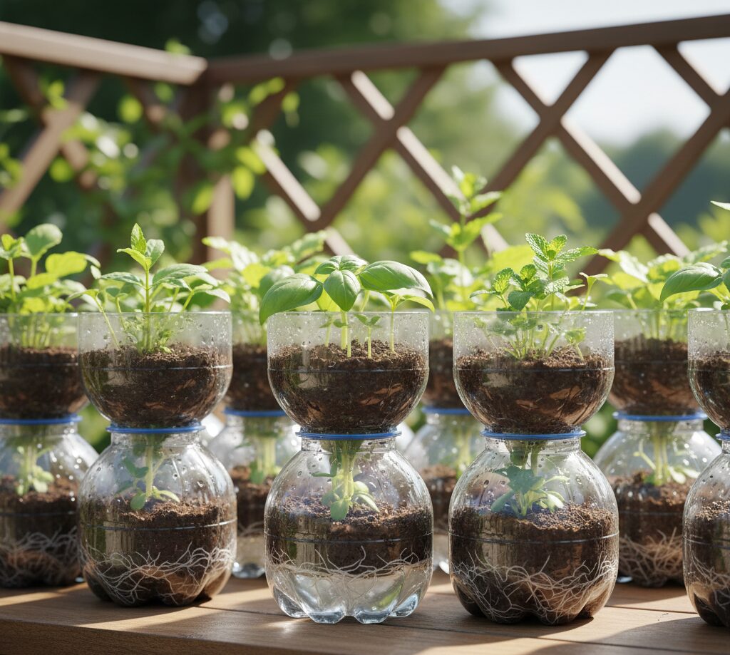 Use Glass Bottles In Your Garden