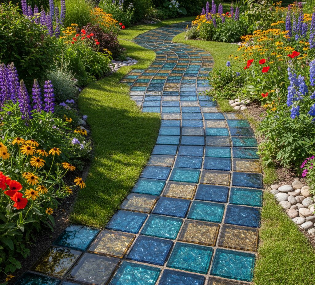 Use Glass Bottles In Your Garden