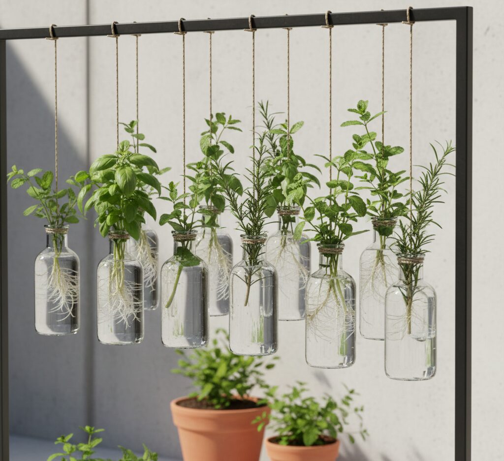 Use Glass Bottles In Your Garden