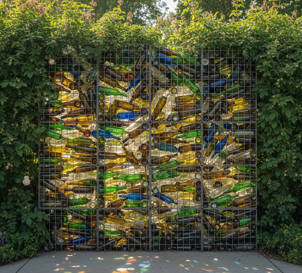 Use Glass Bottles In Your Garden