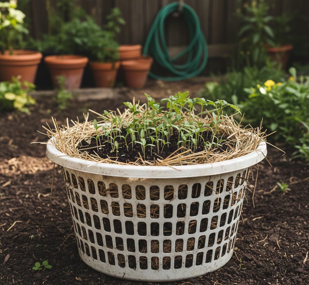 Laundry Basket Around Your Garden
