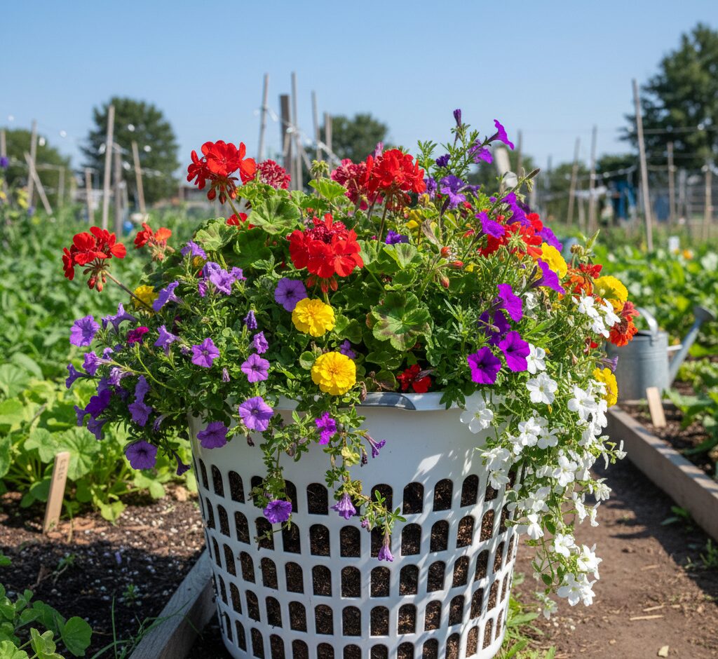 Laundry Basket Around Your Garden