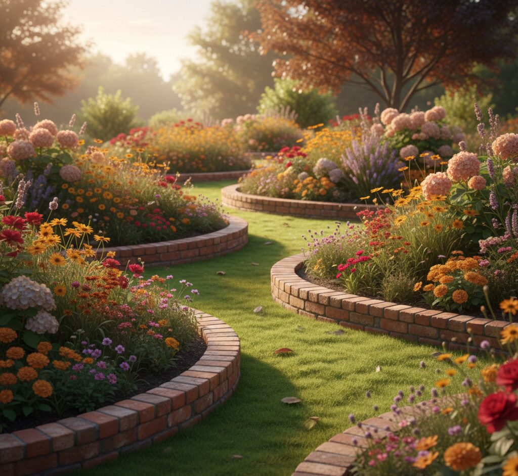 Lawn Edging On A Slope