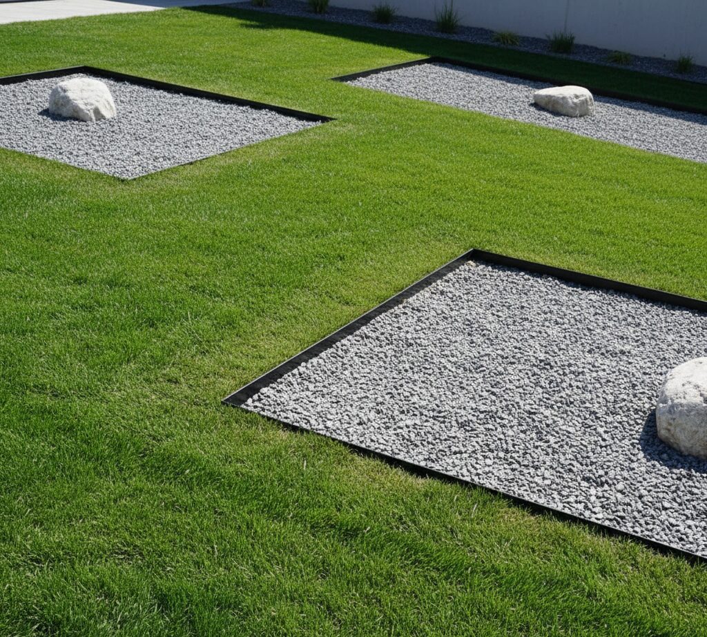 Lawn Edging On A Slope