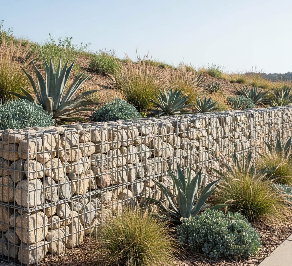 Lawn Edging On A Slope