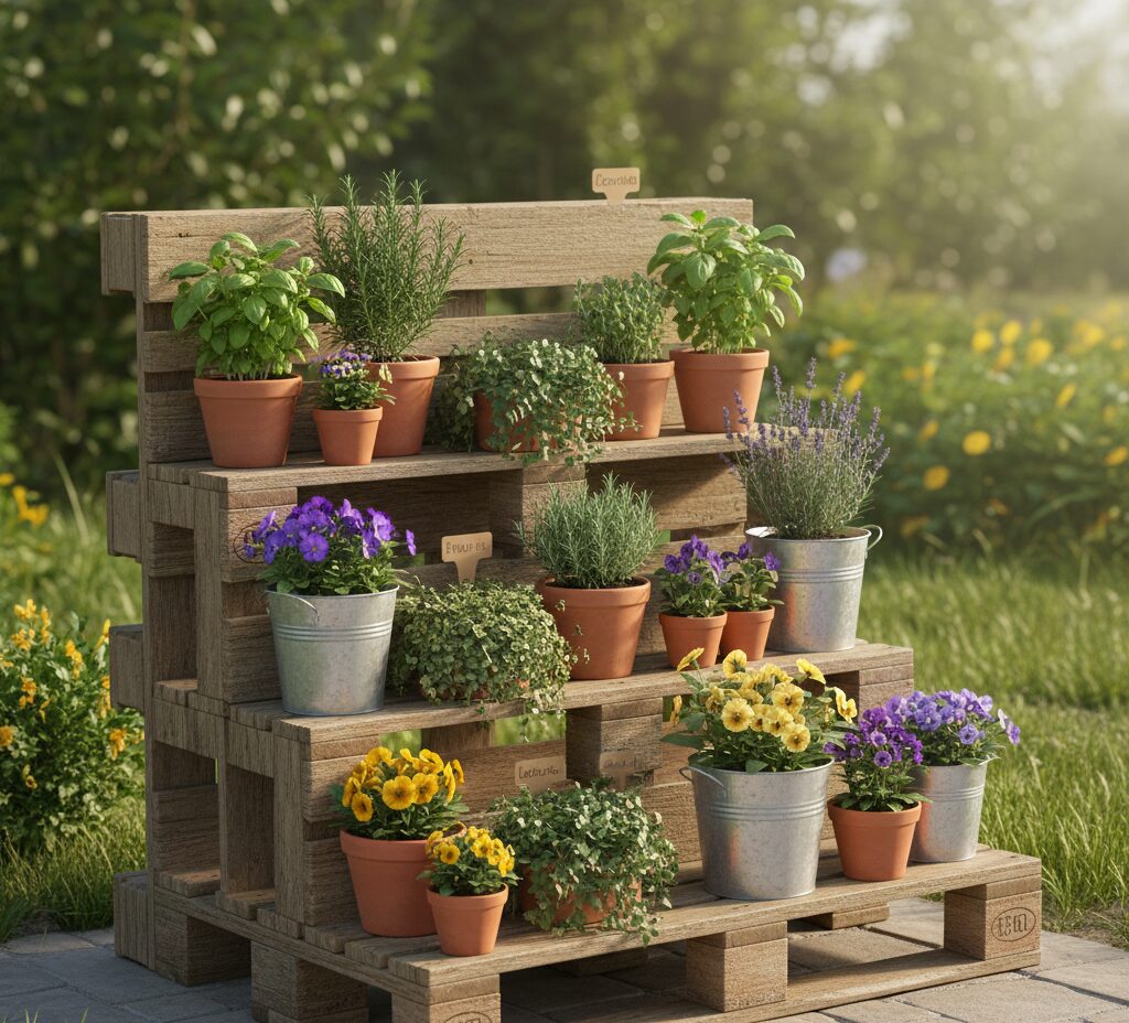 Creative Pallet Garden Ideas