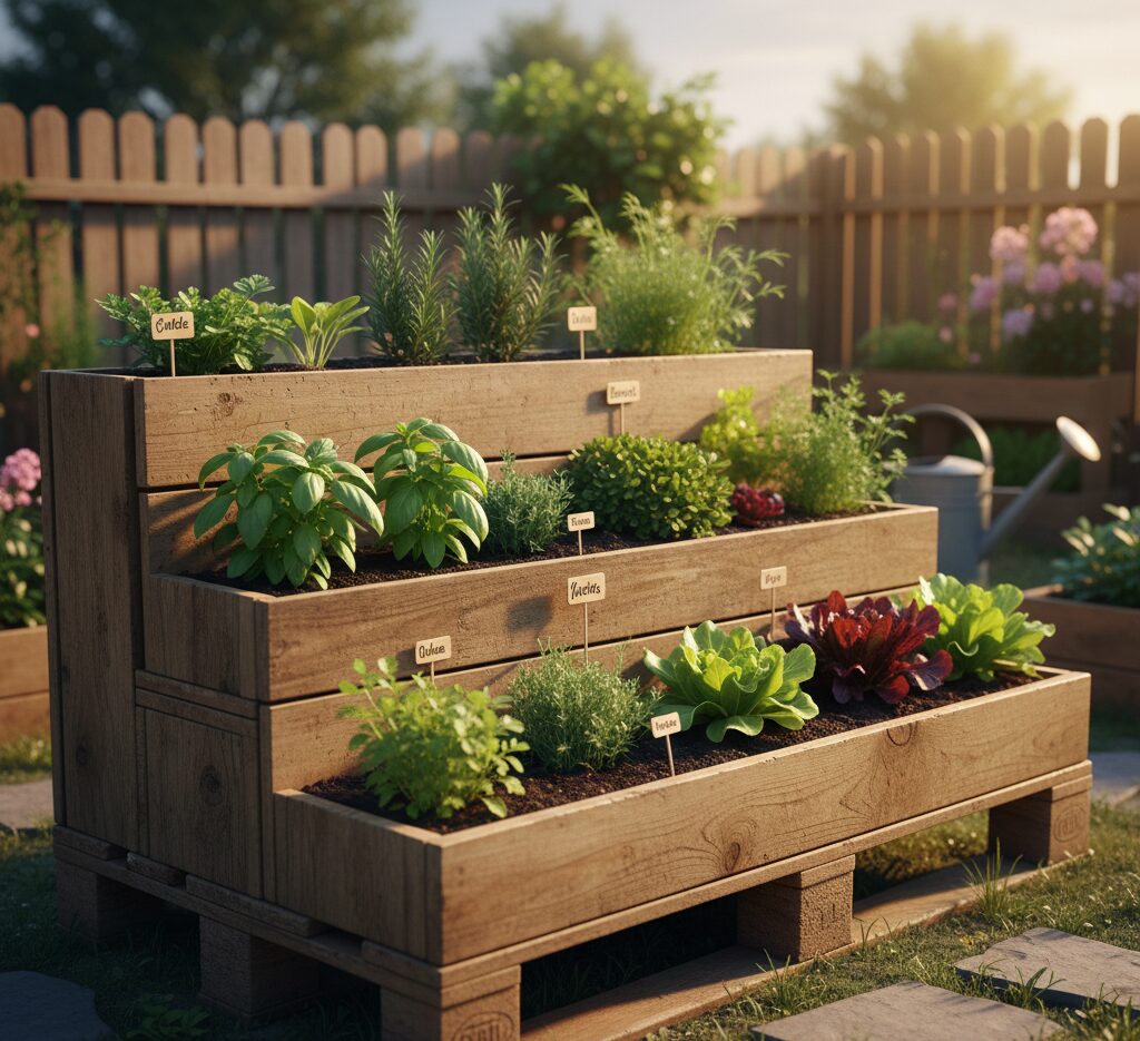 Creative Pallet Garden Ideas
