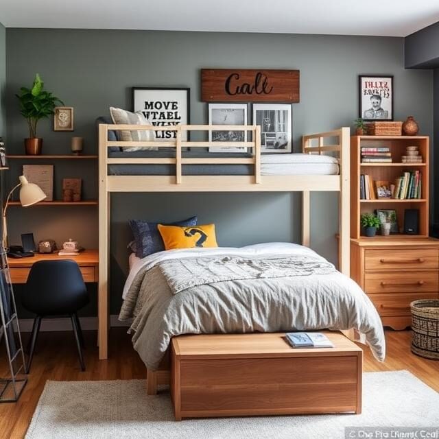 10 Cool and Functional Boys’ Dorm Room Ideas for a Stylish College Space