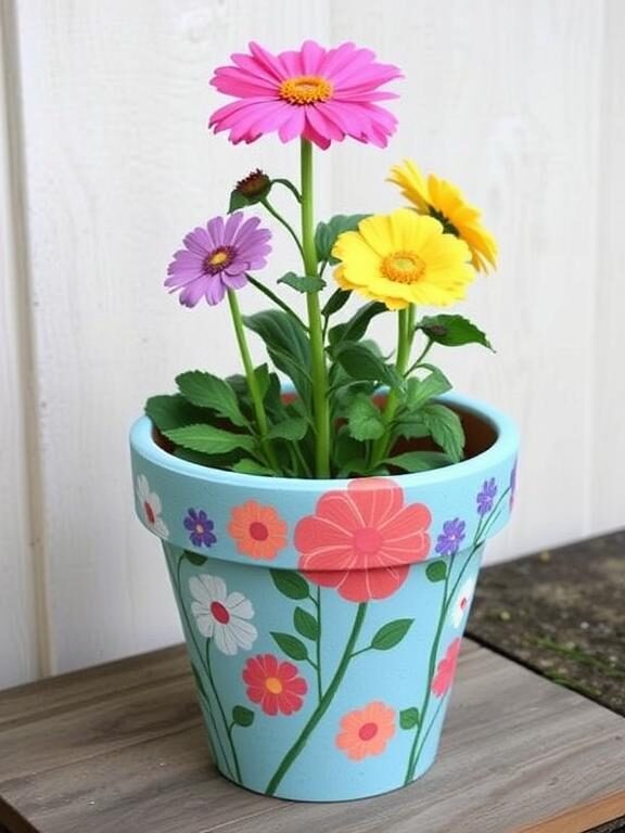 10 Creative Flower Pot Painting Ideas to Add Color to Your Garden