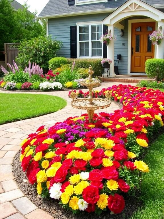10 Stunning Flower Bed Layouts to Transform Your Front Yard