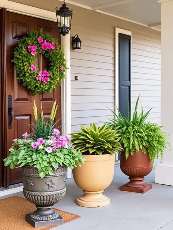 10 Stunning Front Porch Planter Ideas to Elevate Your Home’s Curb Appeal