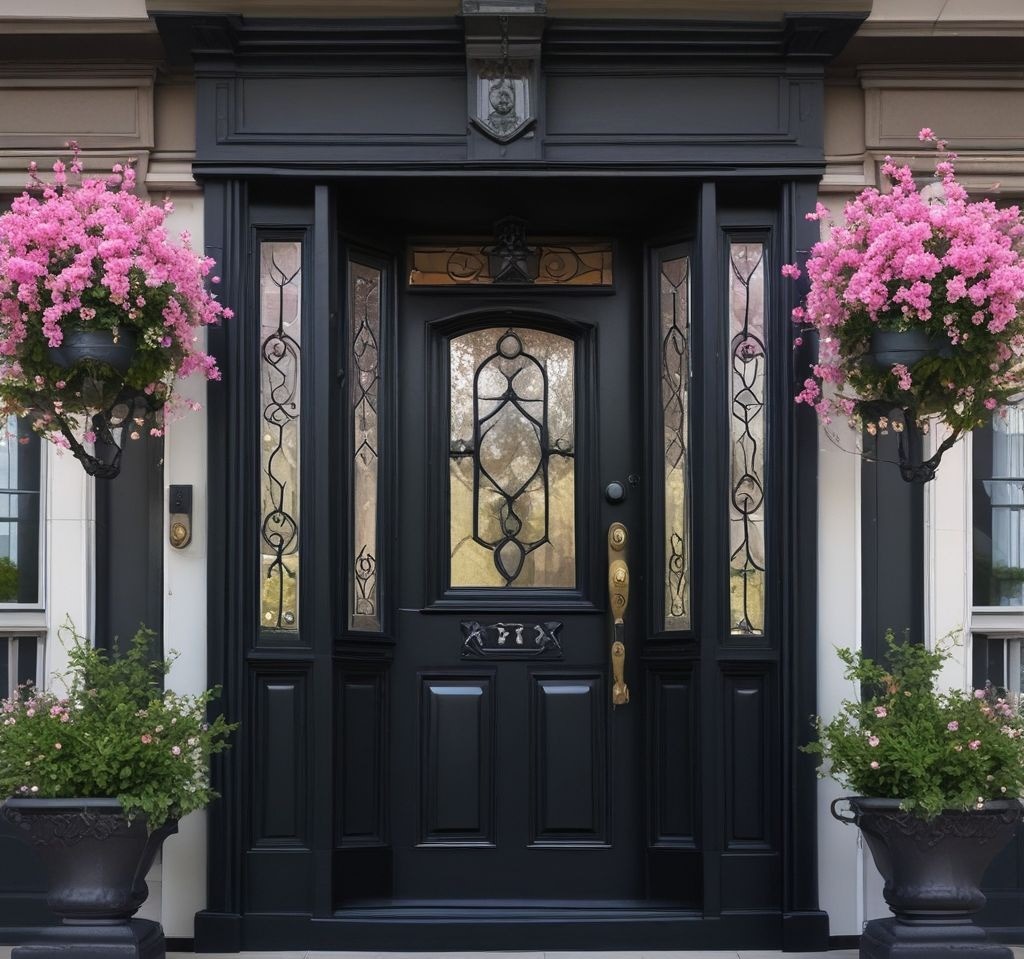 10 Stunning Ways to Decorate a Black Front Door for Spring