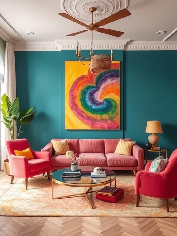 10 Vibrant Colorful Living Room Ideas to Brighten Up Your Space