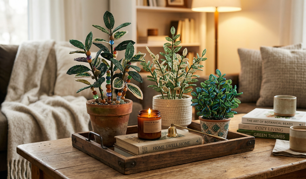Beaded Plants DIY Ideas