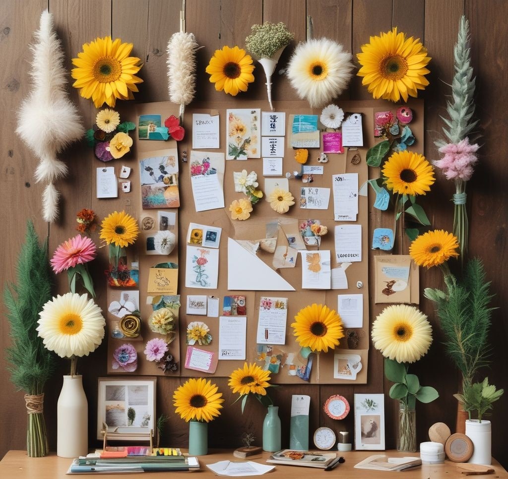 DIY Flower Bulletin Board Décor: Step-by-Step Guide to a Stunning Display