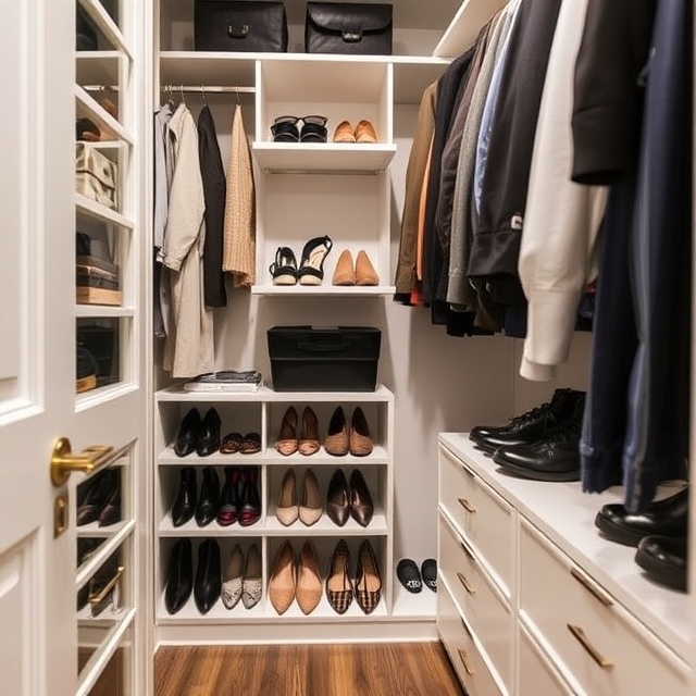 Easy steps to organise a walk-in closet