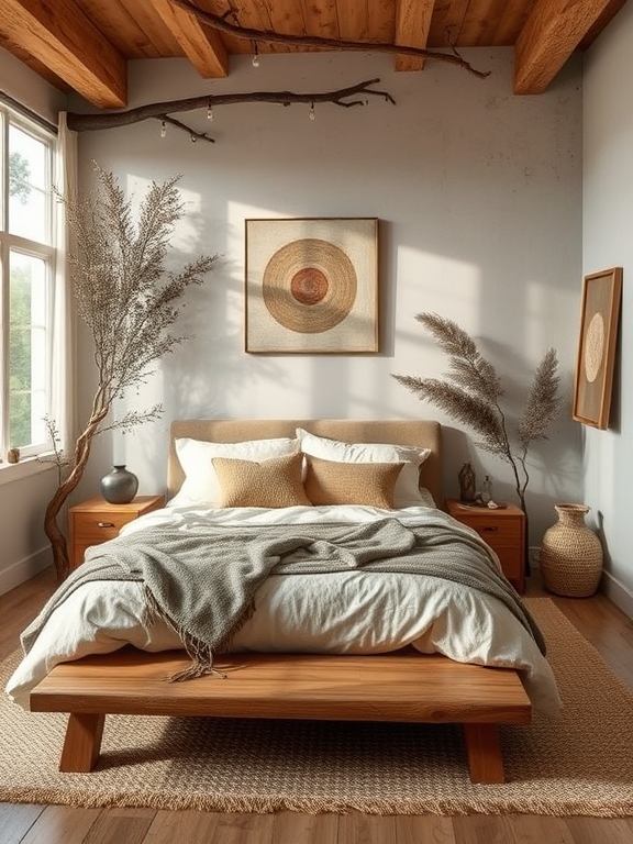 Embrace Nature Indoors: Earthy Bedroom Design Ideas for Tranquility