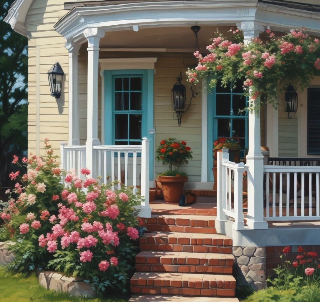 How to Decorate a Small Front Porch for Spring