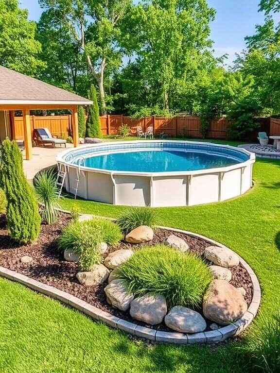 How to Make Your Above Ground Pool Look Luxurious with DIY Landscaping