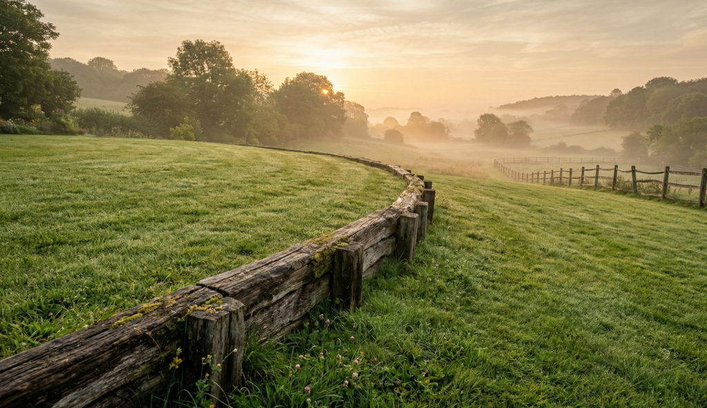 Lawn Edging On A Slope