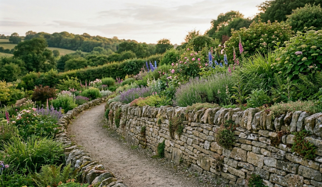 Lawn Edging On A Slope