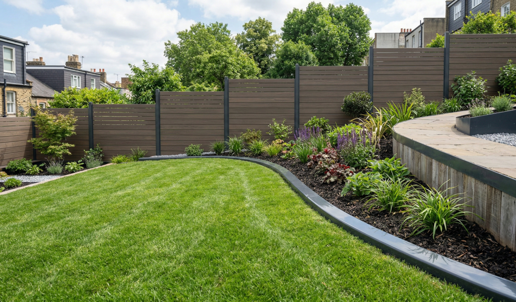 Lawn Edging On A Slope