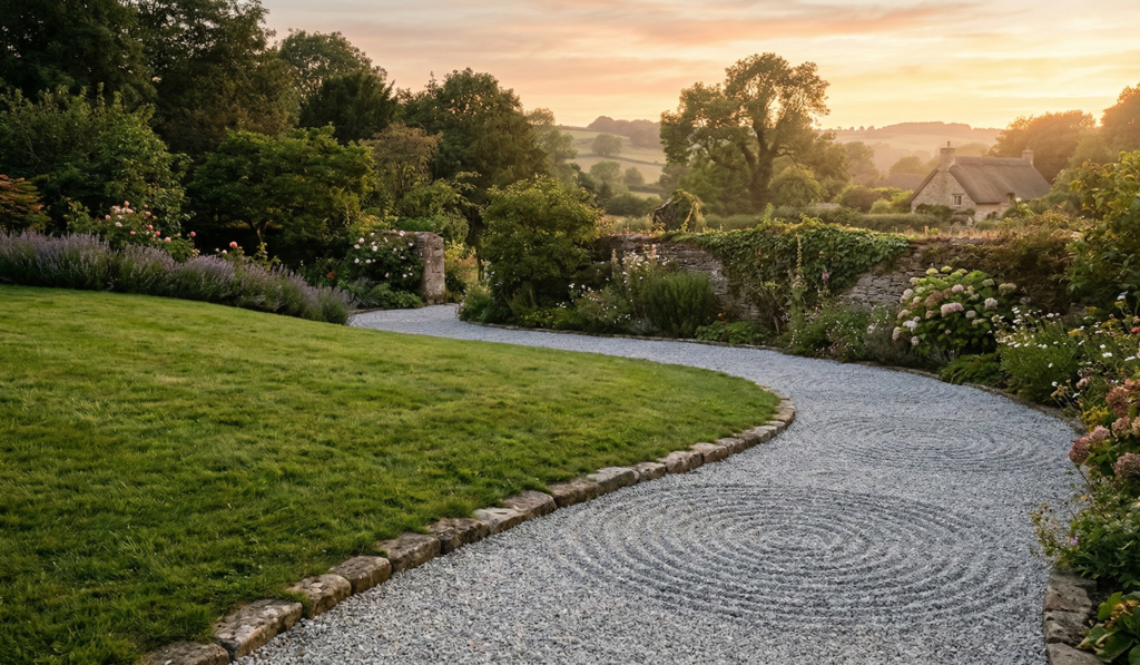 Lawn Edging On A Slope