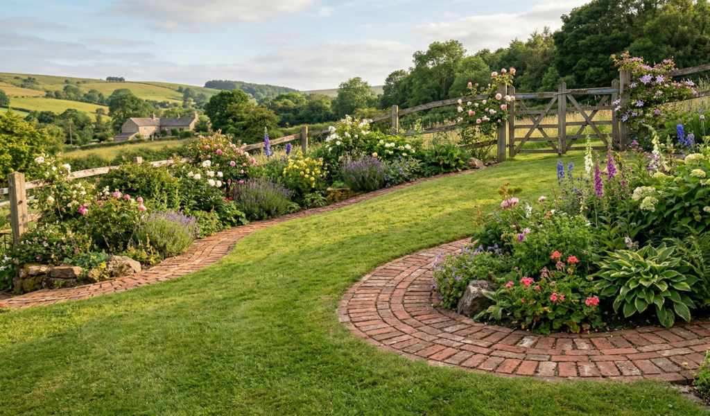 Lawn Edging On A Slope