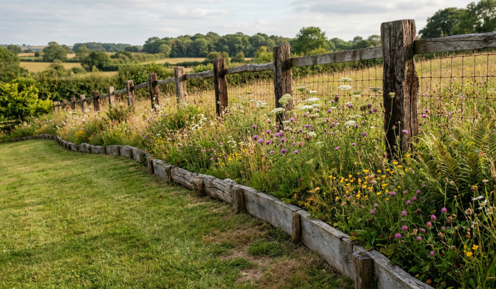 Lawn Edging On A Slope