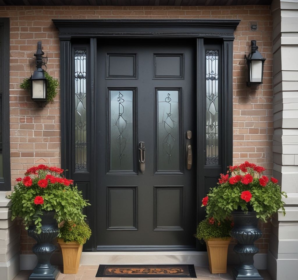 Spring Front Porch Décor Ideas to Make Your Black Door Stand Out