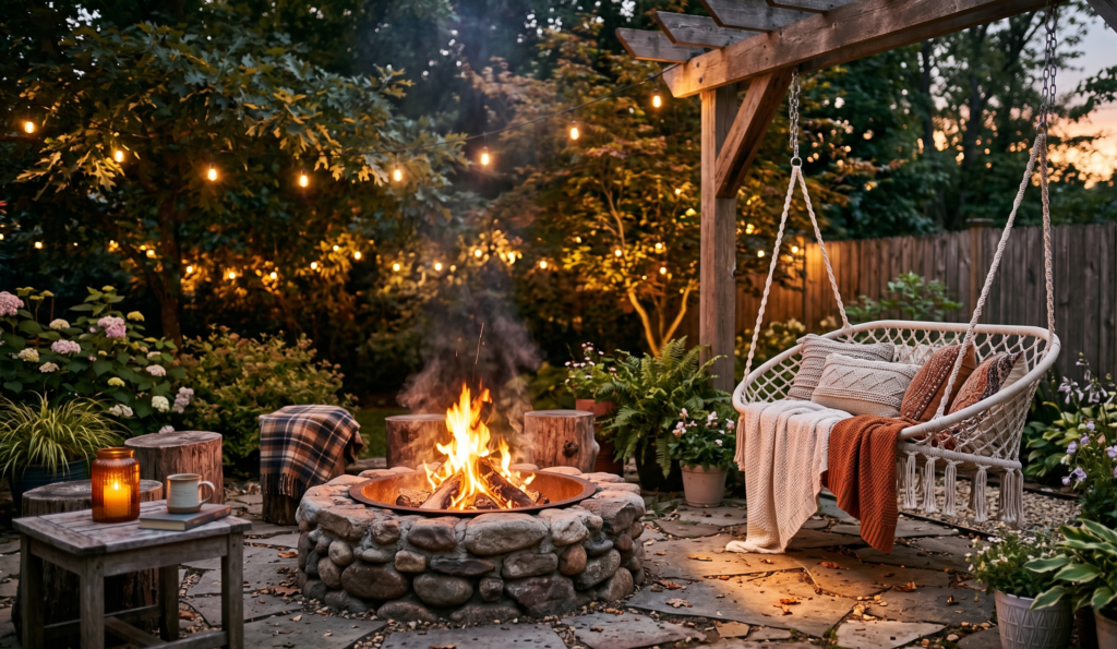 Backyard Fire Pit Landscaping Ideas