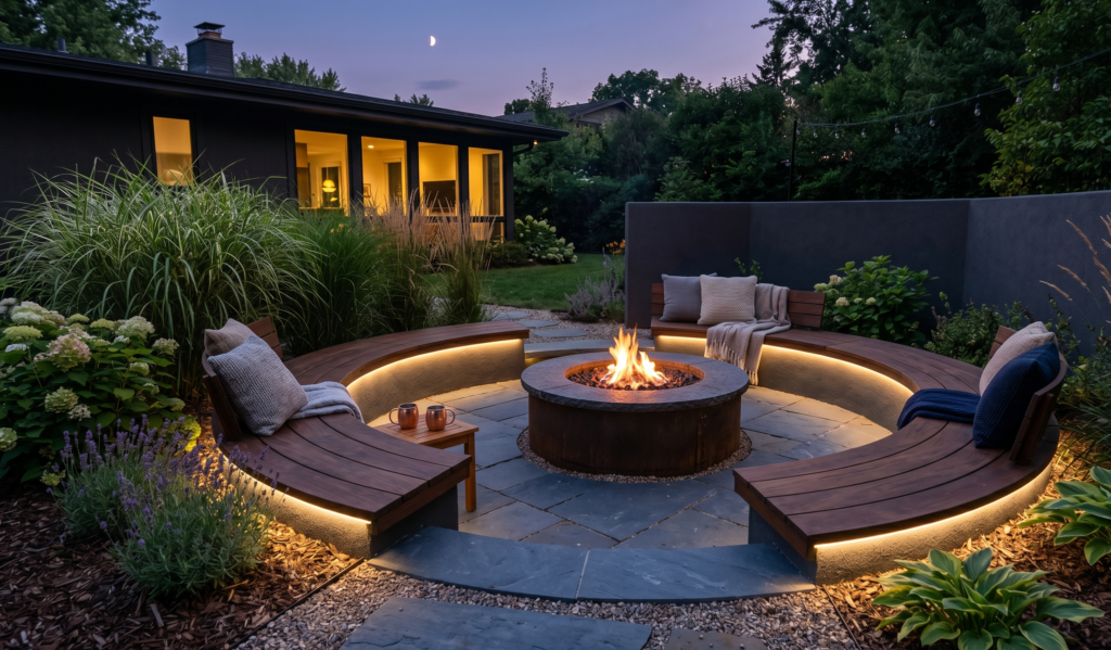 Backyard Fire Pit Landscaping Ideas